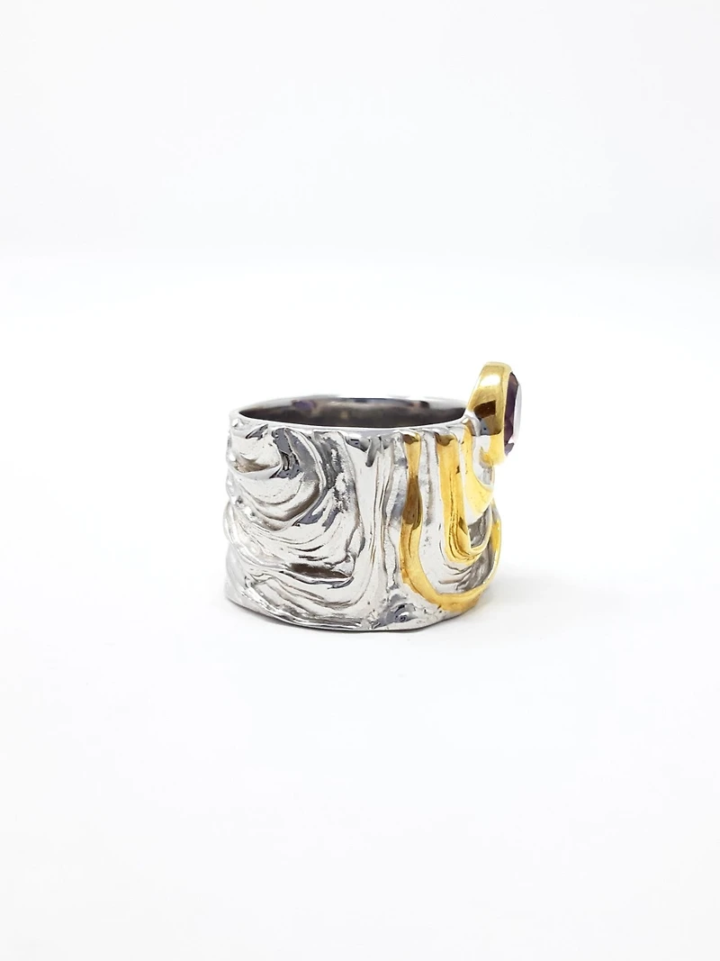 Silver and Amethyst Ring