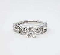 18K White Gold 0.50cttw Canadian Diamond Engagement Ring - 4.5