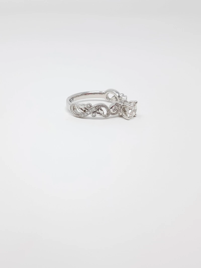 18K White Gold 0.50cttw Canadian Diamond Engagement Ring - 4.5