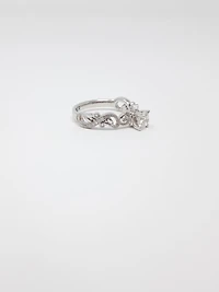 18K White Gold 0.50cttw Canadian Diamond Engagement Ring - 4.5