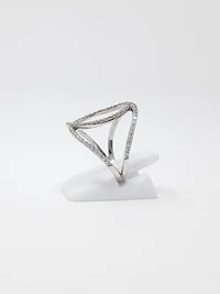 10K White Gold 0.45cttw Diamond Ring, 6.5 - /