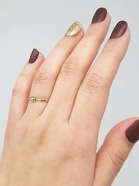 10K Yellow Gold 0.02cttw Diamond Ring - /