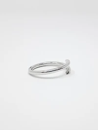 10K Diamond Bypass Ring - / Gold