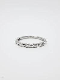 10K Gold 0.10cttw Diamond Stacking Ring / Band