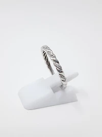 10K Gold 0.10cttw Diamond Stacking Ring / Band