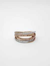 10K White & Rose Gold 0.285cttw Diamond Ring