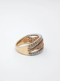 10K White & Rose Gold 0.285cttw Diamond Ring