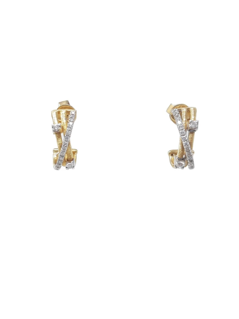 14K Yellow Gold 0.23cttw Diamond Earrings