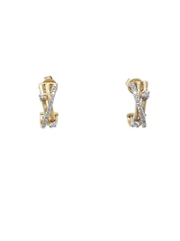 14K Yellow Gold 0.23cttw Diamond Earrings