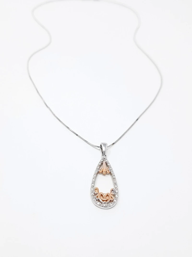 Two-Tone Diamond Pendant