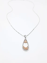 Two-Tone Diamond Pendant