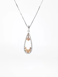 Two-Tone Diamond Pendant