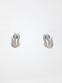 14K White Gold 0.36cttw Diamond Earrings