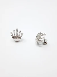 14K White Gold 0.37cttw Diamond Earrings