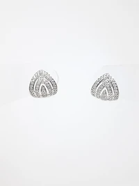 14K White Gold 0.37cttw Diamond Earrings