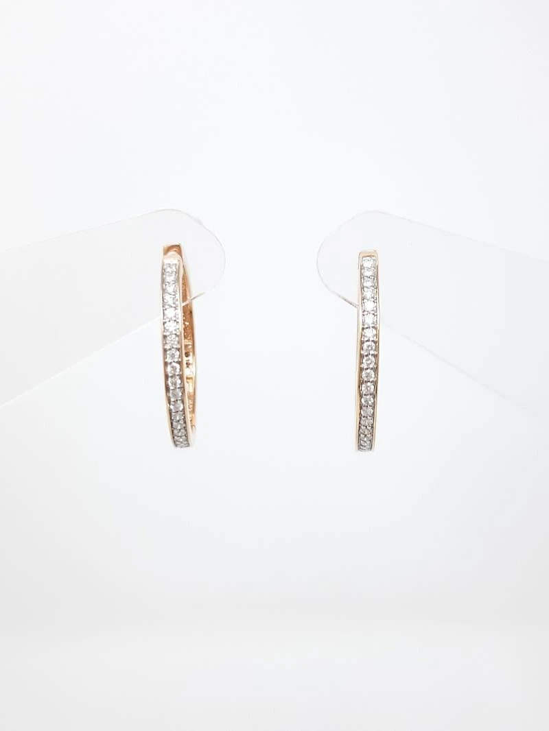 Diamond Hoop Earrings