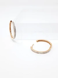 Diamond Hoop Earrings