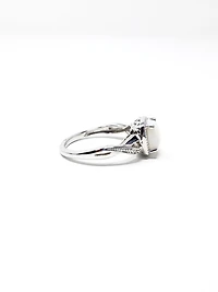 Opal and Diamond Ring