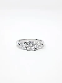 Moissanite Engagement Ring 