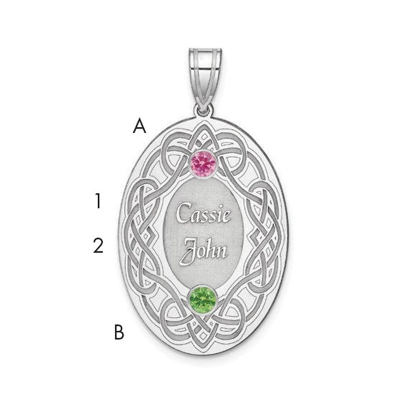 Crystal Family Pendant (up to 4 names and birthstones)
