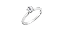 10K  White Gold 0.30cttw Diamond Engagement Ring - /