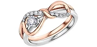 10K White Gold 0.18cttw Canadian Diamond Engagement Ring, 6.5