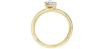 10K Yellow Gold 0.23Cttw Canadian Diamond Pear Cut Engagement Ring - /