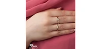 10K Yellow Gold 0.18Cttw Diamond Engagement Ring - /