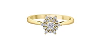 14K Yellow Gold 0.25cttw Round Brilliant Cut Canadian Diamond Engagement Ring