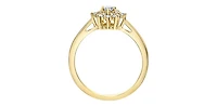 14K Yellow Gold 0.25cttw Round Brilliant Cut Canadian Diamond Engagement Ring