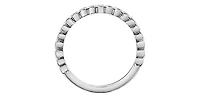 10K White Gold0.27cttw Diamond Ring/Band, size 6.5 - 4.5