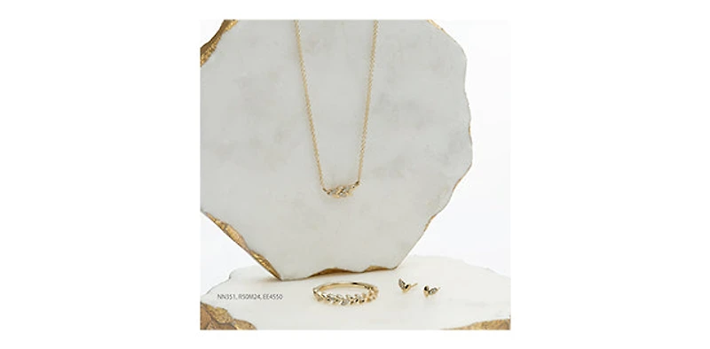 10K Yellow Gold 0.08cttw Diamond Ring