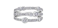 10K White Gold 1.00cttw Diamond Ring, size 6