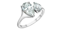 14K Gold 2.500cttw Lab Grown Pear Cut Diamond Ring