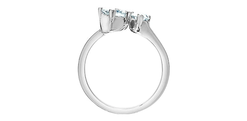 14K Gold 3.0cttw Lab Grown Pear Cut, Round Brilliant Cut and Princess Diamond Ring