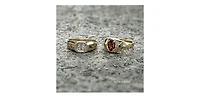10K Yellow Gold 0.06cttw Diamond Gents Ring, size 10