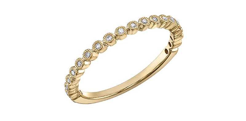 Yellow Gold and Diamond Ring