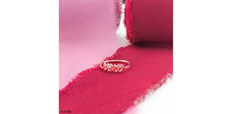 10K Rose Gold 0.01cttw Diamond Love Ring - / 4.5