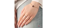 10K Rose Gold 0.03cttw Canadian Diamond Heart Ring - 4.5