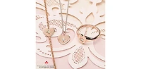 10K Rose Gold 0.03cttw Canadian Diamond Heart Ring - 4.5