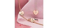 10K Rose Gold 0.03cttw Canadian Diamond Heart Ring - 4.5