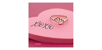 10K Yellow Gold 0.01cttw Diamond Heart Ring