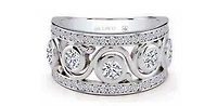 14K White Gold 1.17cttw Canadian Diamond Ring, size 6.5