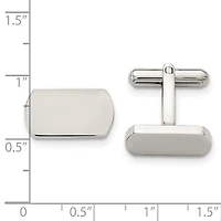 Stainless Steel Polished Cufflinks