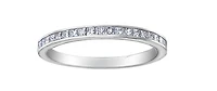 14K White Gold Princess Cut Channel Set Diamond Band - 6.5 / Carat Weight