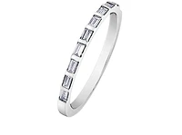 14K White Gold Baguette Cut Channel Set Diamond Band
