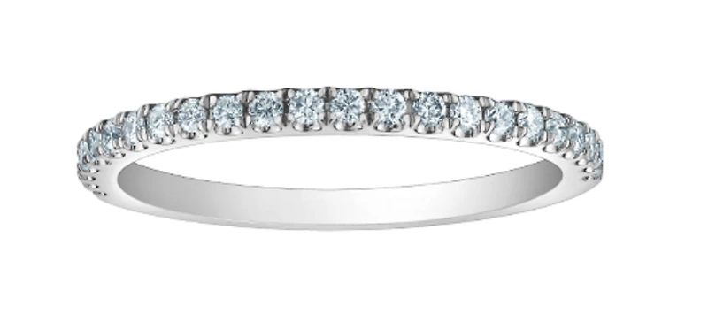 14K Lab Grown Round Brilliant Diamond Band