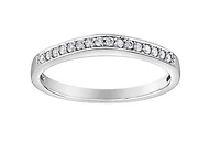 10Kt Claw Set Diamond Band - Gold