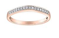 10Kt Claw Set Diamond Band - Gold