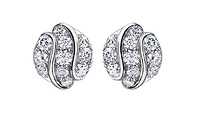 18K White Gold & Palladium Alloy (hypoallergenic) 1.00cttw Diamond Stud Earrings